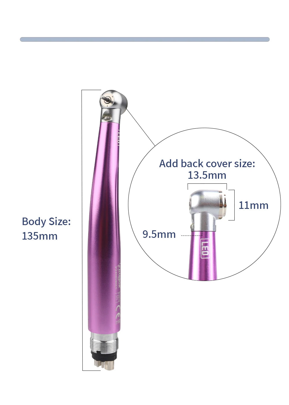 Professional 5-Piece LED Dental Handpiece Kit - 15