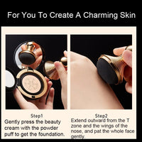 Mushroom Head Air Cushion Foundation for Flawless Coverage