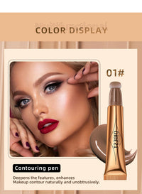 Liquid Contour, Blush and Highlighter Wand with Cushion Applicator
