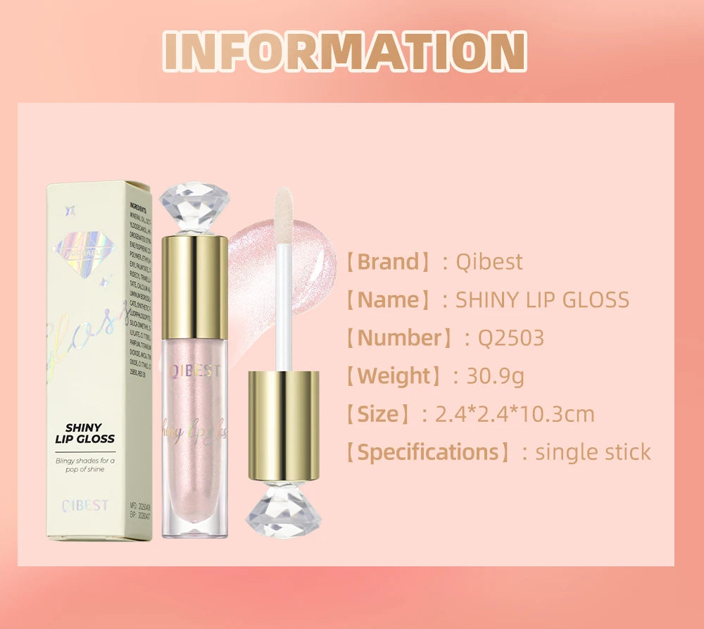 Diamond Shimmer Glitter Lip Gloss - 16