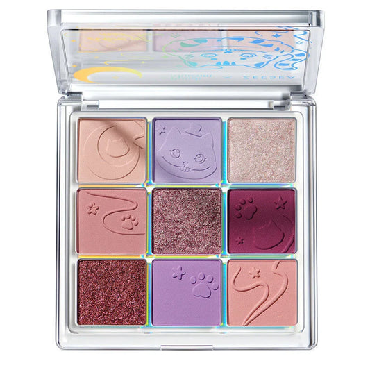 9-Color Waterproof Eyeshadow Palette for Professional Looks