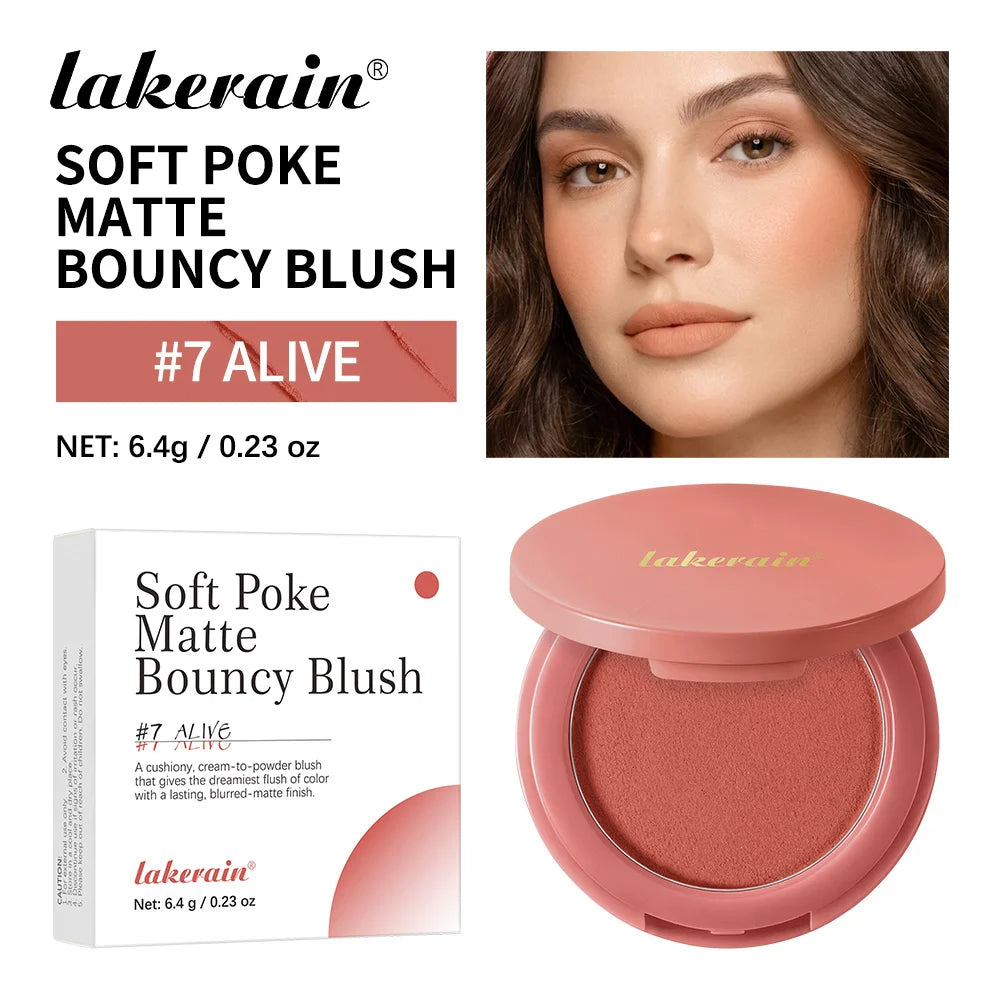 Matte Bouncy Cream-to-Powder Blush for Natural Glow - 26