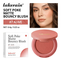 Matte Bouncy Cream-to-Powder Blush for Natural Glow