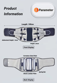 Adjustable Lumbar Support Belt for Lower Back Pain Relief