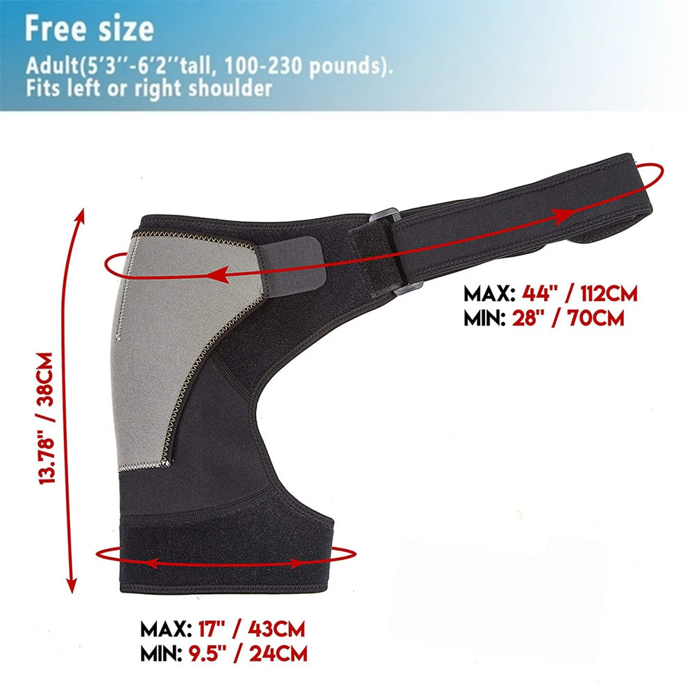 Adjustable Shoulder Support Brace for Pain Relief - 3