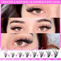 DIY Cluster Lash Extension Kit for Natural Daily Volume