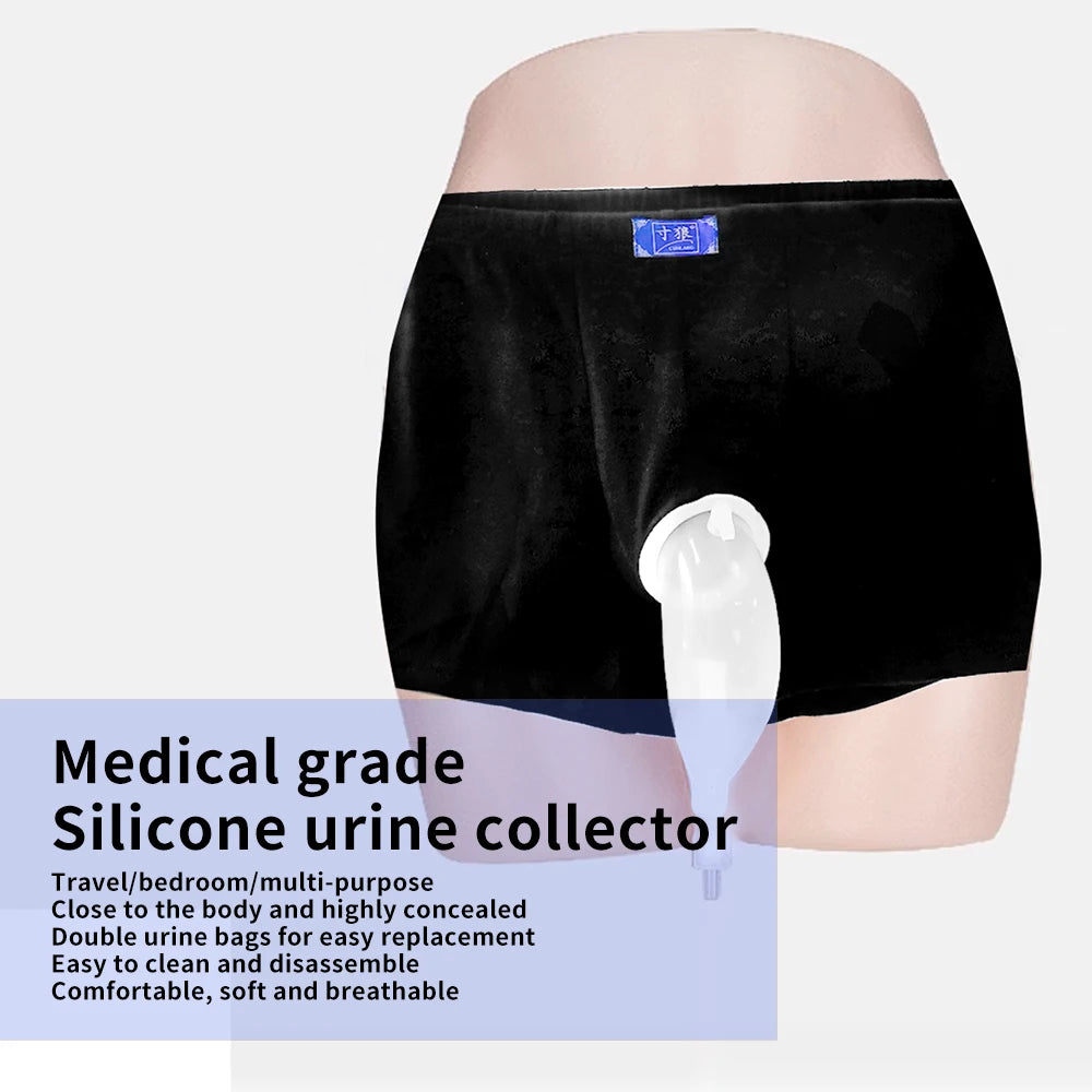 Wearable Silicone Urine Collection System for Men - 2