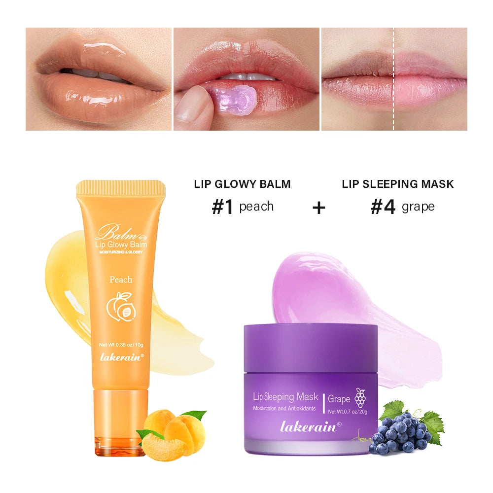 Moisturizing Lip Balm and Sleeping Mask Set for Hydrated Lips - 40