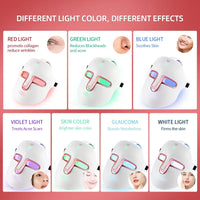 7-Color Photon LED Face and Neck Rejuvenation Mask