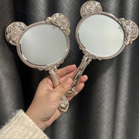 Vintage Aesthetic Bear Handheld Makeup Mirror