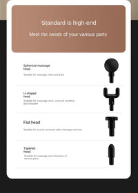 Long-Handle Electric Deep Tissue Massage Gun for Muscle Relief