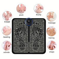Electric EMS Foot Massage Mat for Pain Relief and Circulation