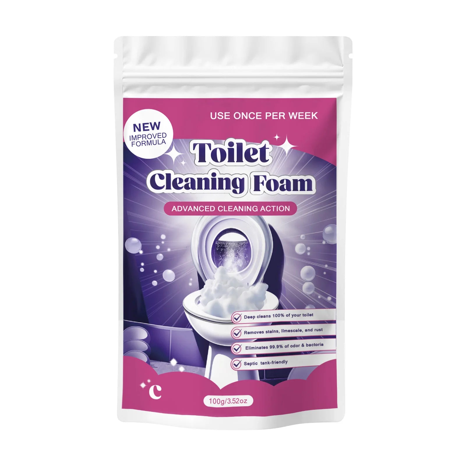 Powerful Toilet Cleaning Foam for Deep Stain Removal - 11