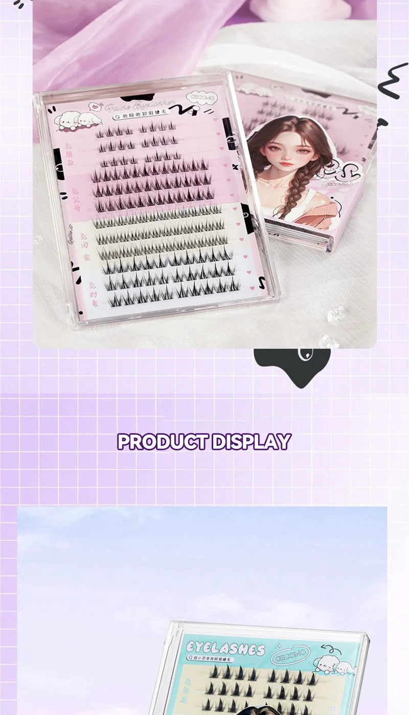 No-Glue DIY Cluster False Eyelashes Book - 18