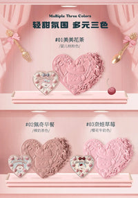 Velvet Matte Heart-Shaped Powder Blush