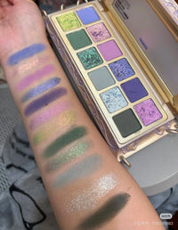 12-Color Shimmer and Matte Eyeshadow Palette