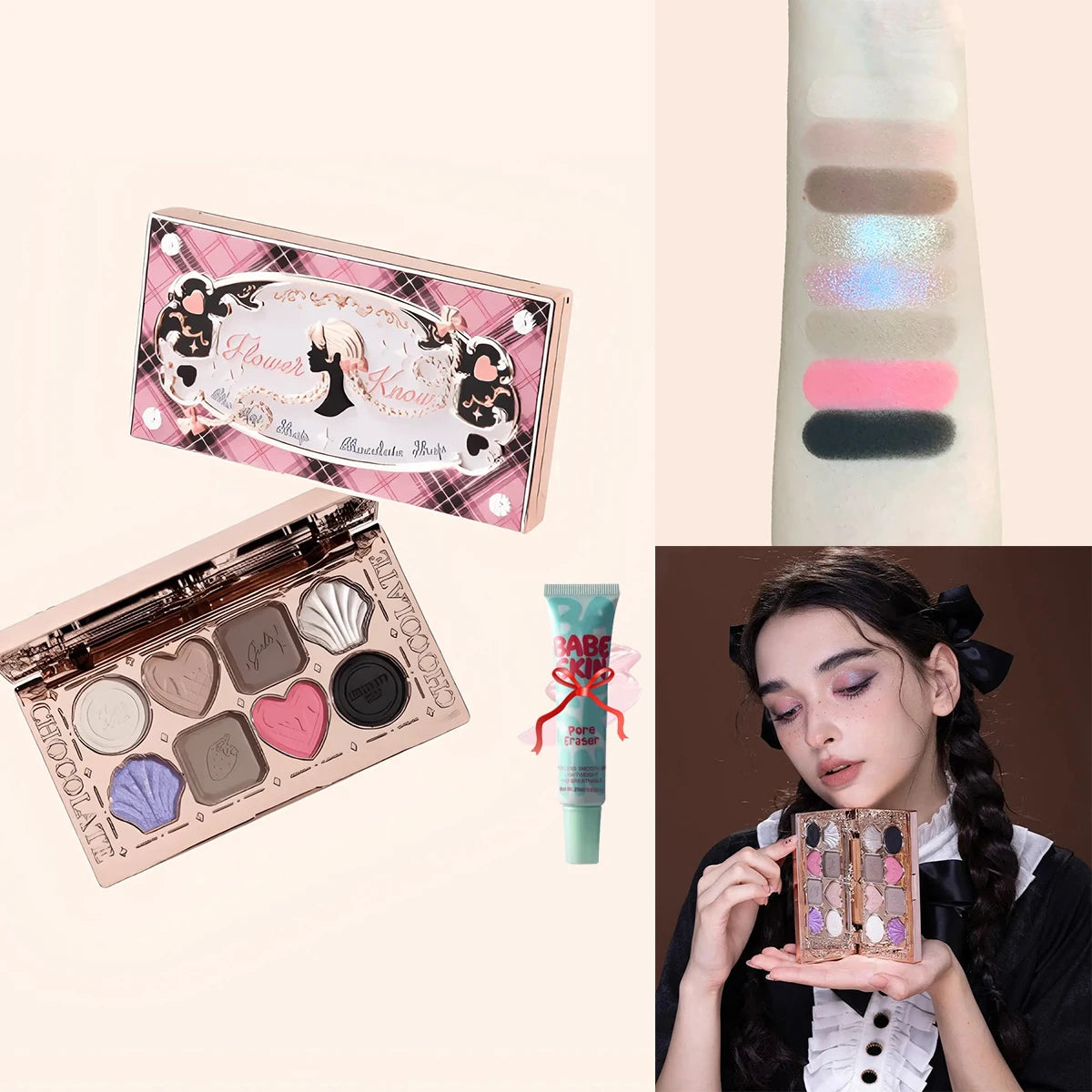 8-Color Chocolate Themed Eyeshadow Palette - 25