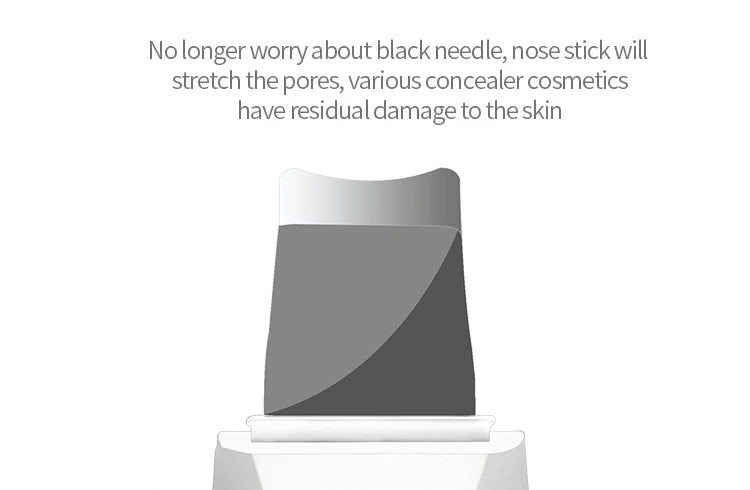 Ultrasonic Facial Skin Scrubber and Pore Cleaner - 12
