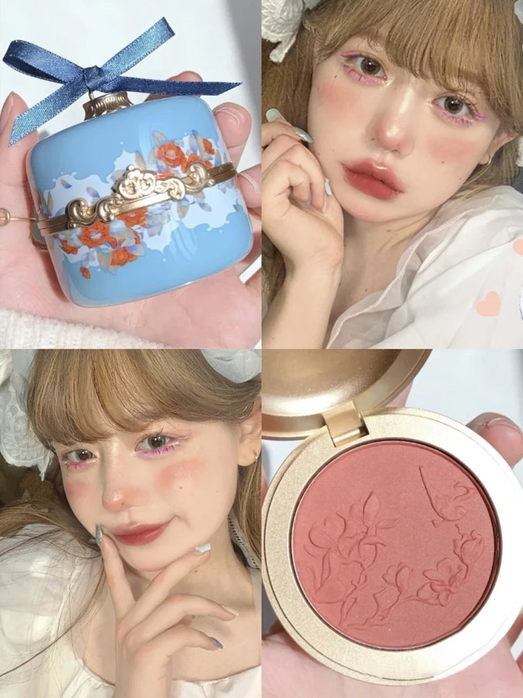 Embossed Floral Matte Blush Palette - 16