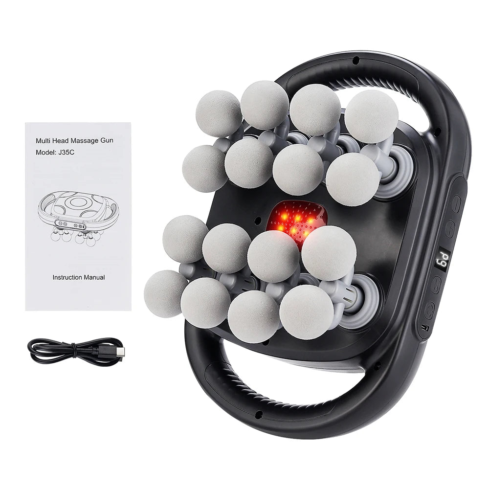 16-Head Full Body Muscle Recovery Massage Gun - 14