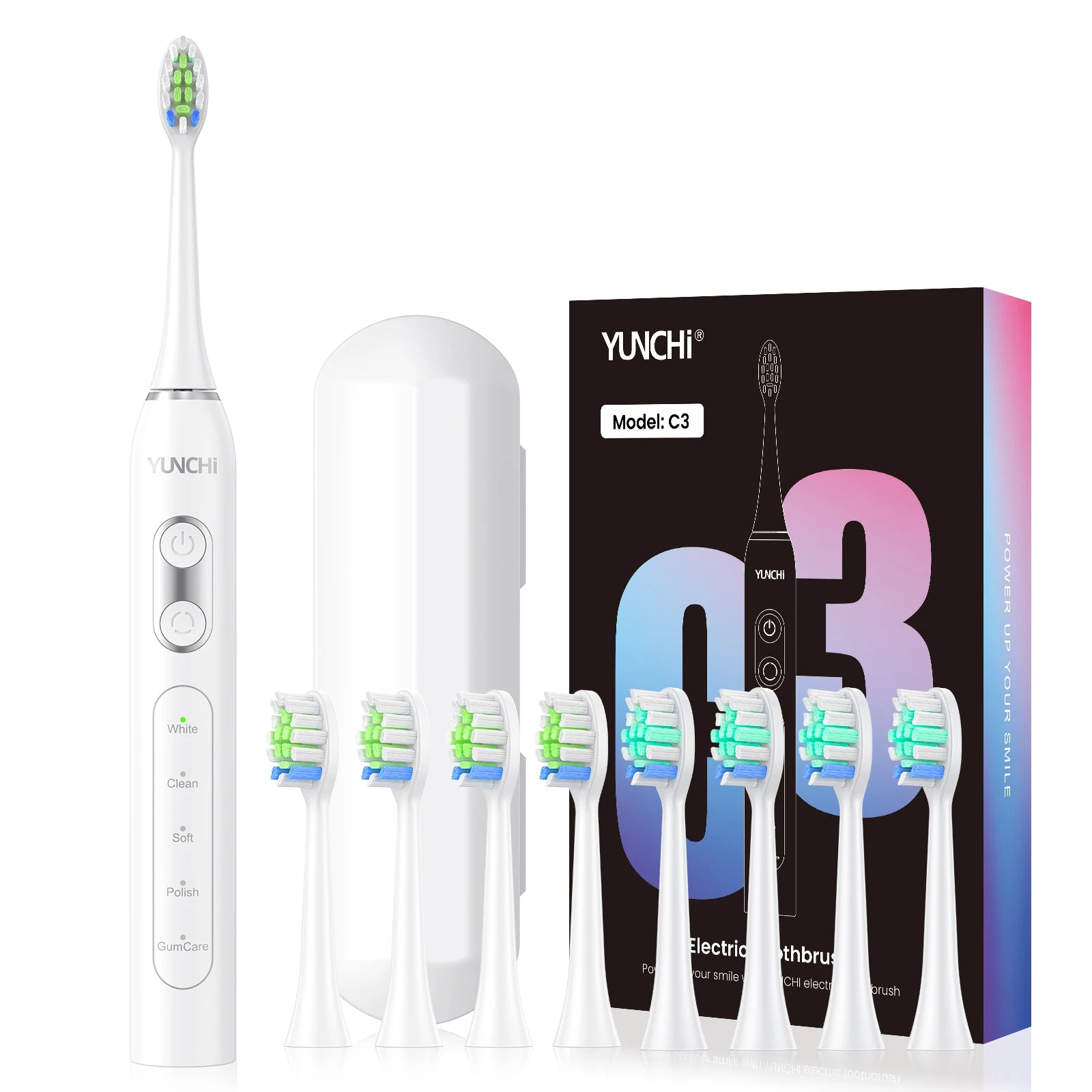 Ultrasonic Electric Toothbrush with 8 Brush Heads - 25