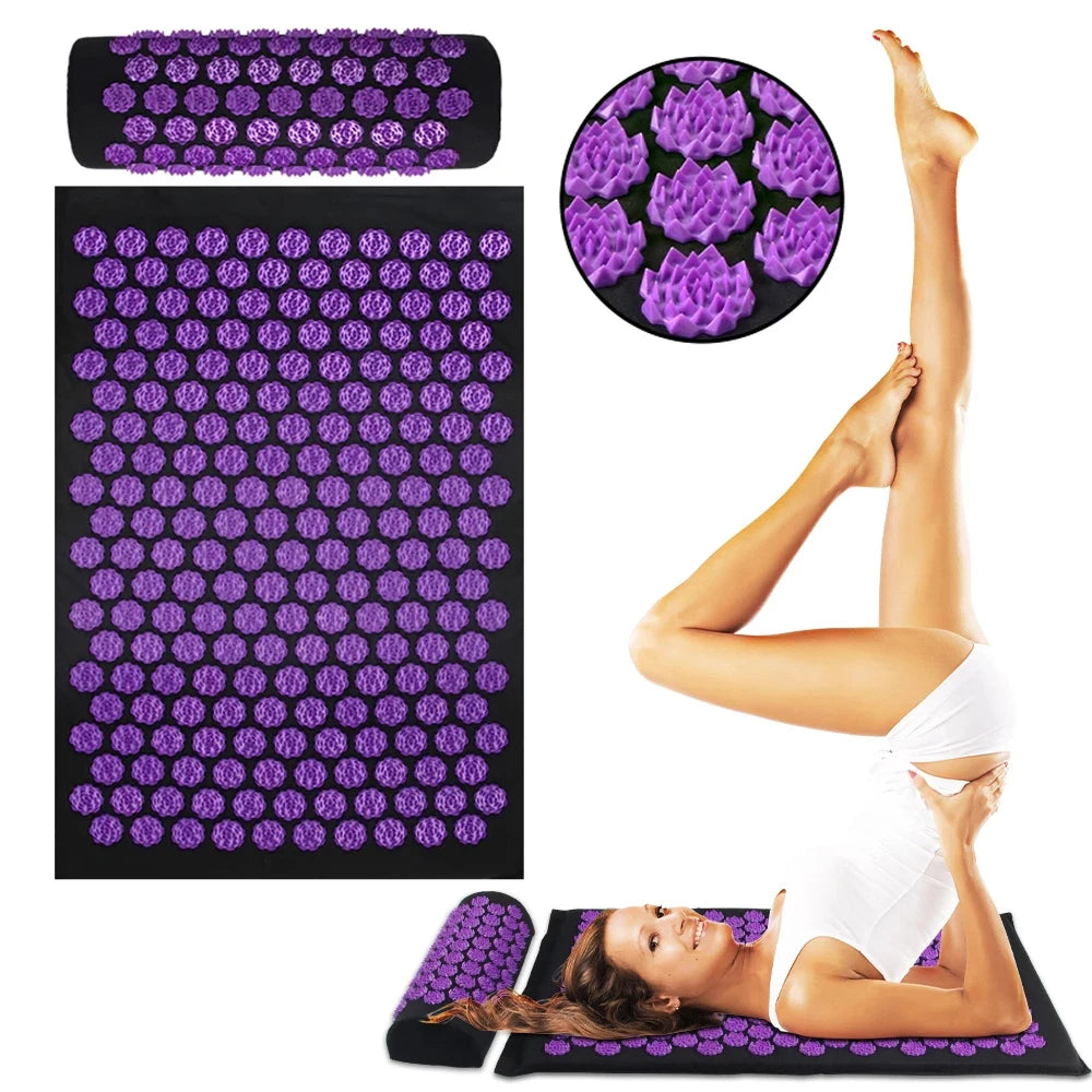 Acupressure Massage Mat and Pillow Set for Muscle Relief - 9