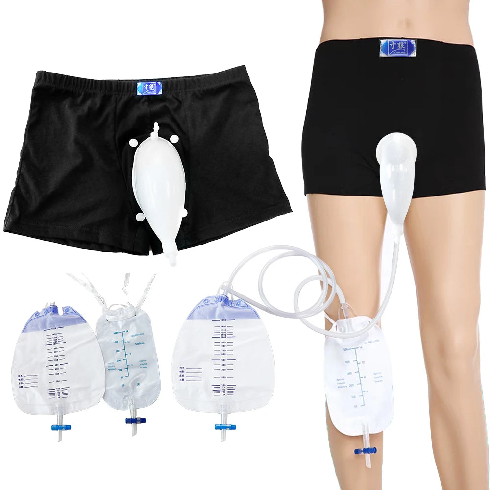 Wearable Silicone Urine Collection System for Men - 1