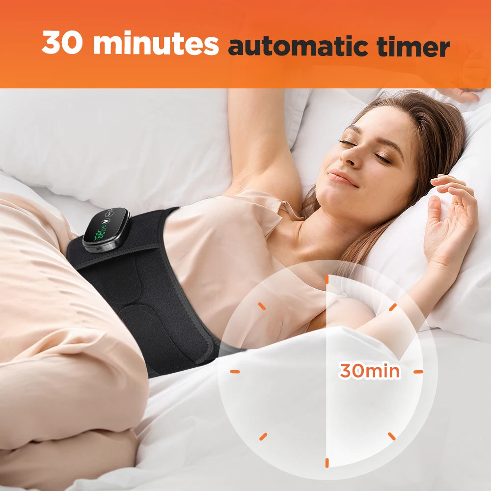 Heated Lumbar Massage Belt for Back Pain Relief - 26