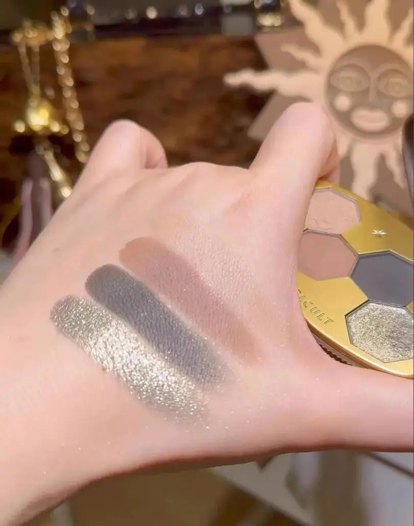 4-Shade Chameleon Eyeshadow Palette for Long-Lasting Shimmer Looks - 19