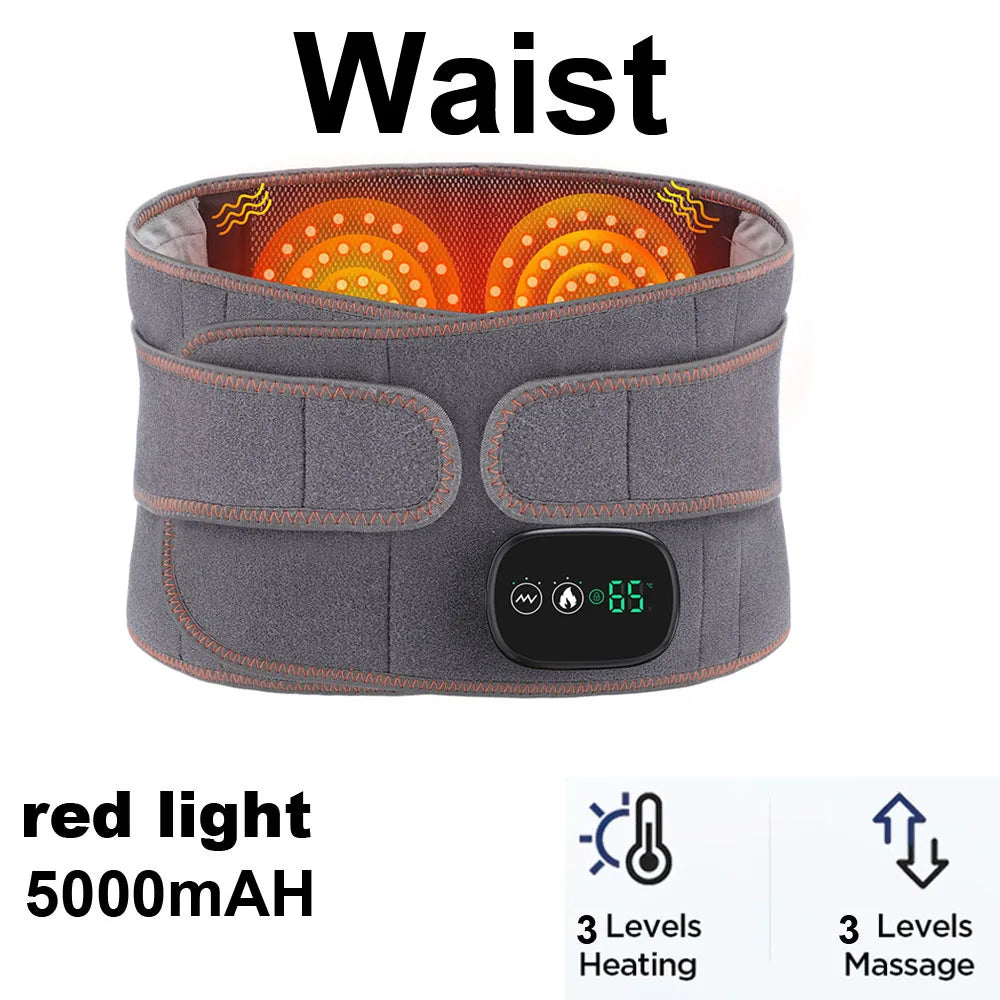 Heated Lumbar Massage Belt for Back Pain Relief - 74