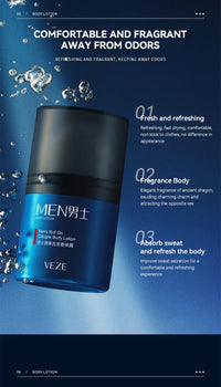 Portable Men's Cologne & Body Lotion Set