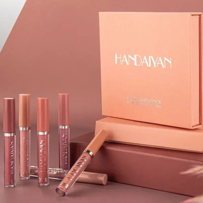 6-Piece Waterproof Matte Liquid Lipstick Set - 2