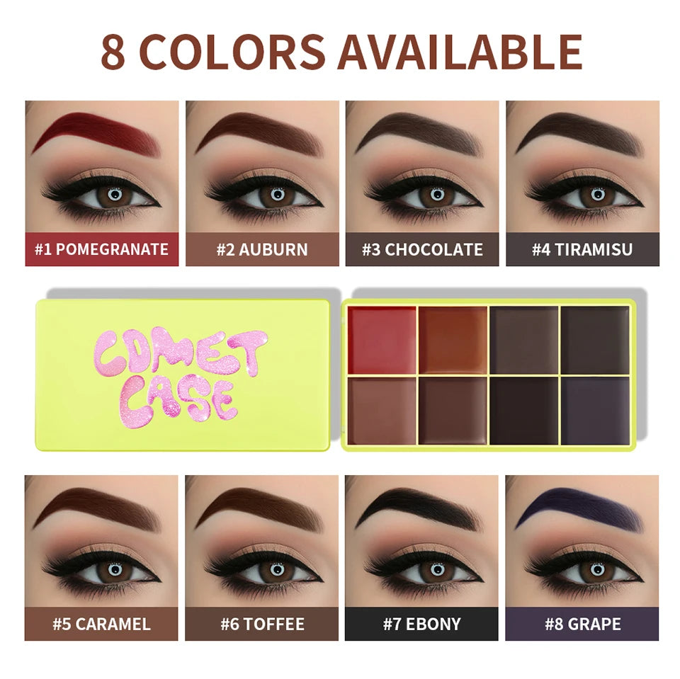 8-Color Cream Highlighter and Contour Palette for Radiant Makeup - 7