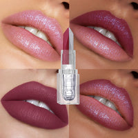 Two-Tone Glitter Matte Lipstick for Bold Lips