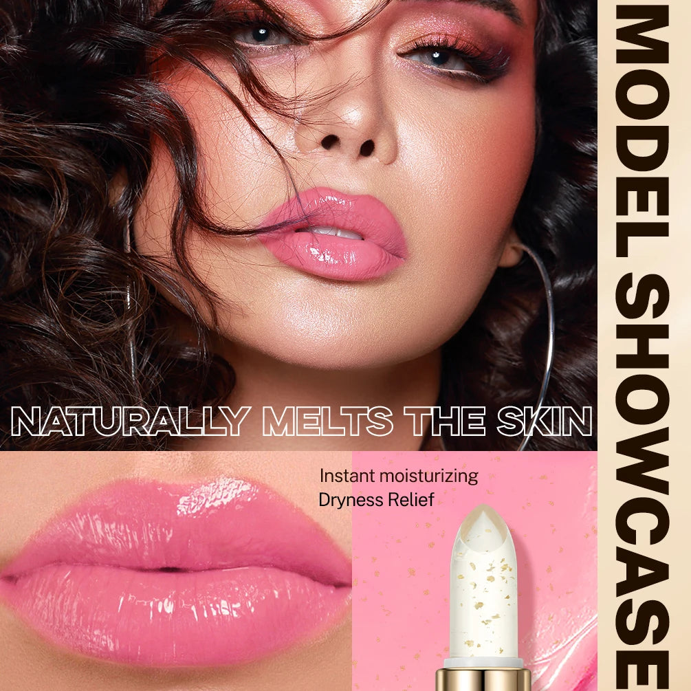 Color-Changing Moisturizing Glitter Lip Balm - 3