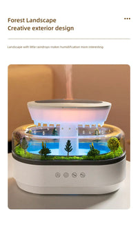 Raindrop Aromatherapy Humidifier with White Noise