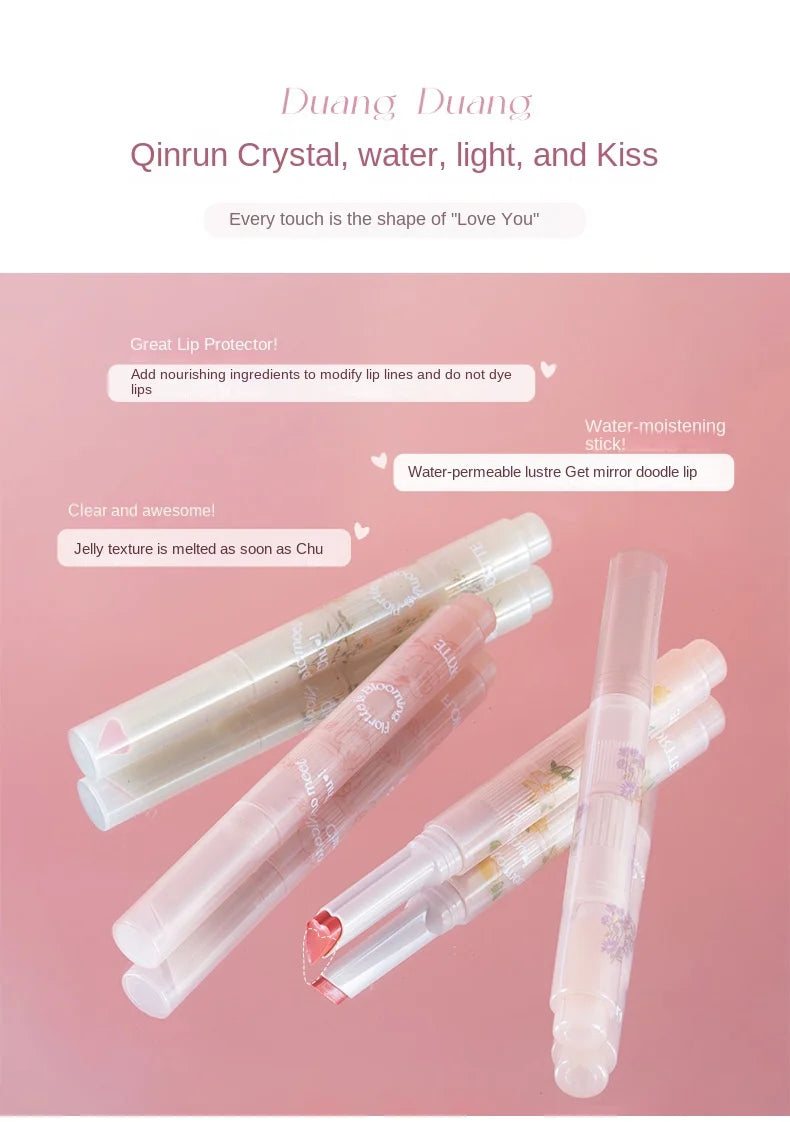 Mirror Shine Heart Shape Moisturizing Lipstick Pencil - 8