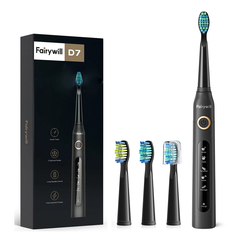 Rechargeable Sonic Electric Toothbrush for Whiter Teeth