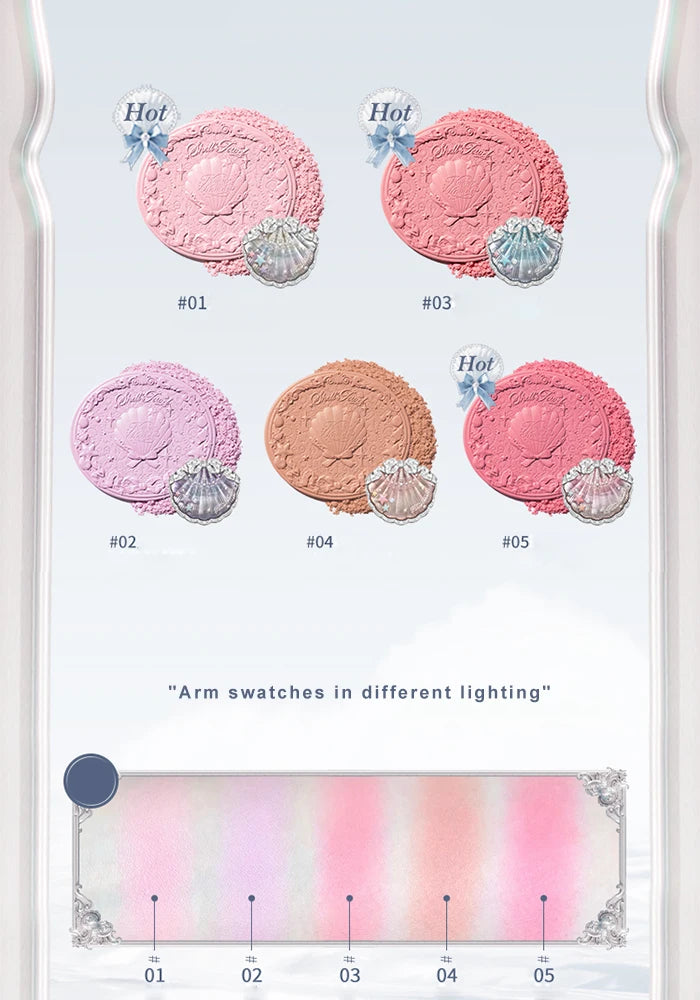 Velvet Silk Satin Powder Blush for a Radiant Face Glow - 13