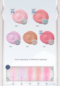 Velvet Silk Satin Powder Blush for a Radiant Face Glow