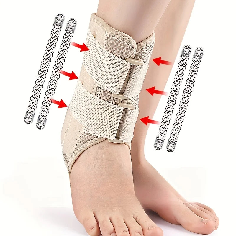 Adjustable Compression Ankle Support Brace for Sprains - 1