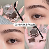 2-in-1 Eyebrow Cream and Gel Set for Defined Brows