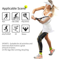 Compression Knee Support Sleeve for Sports and Pain Relief