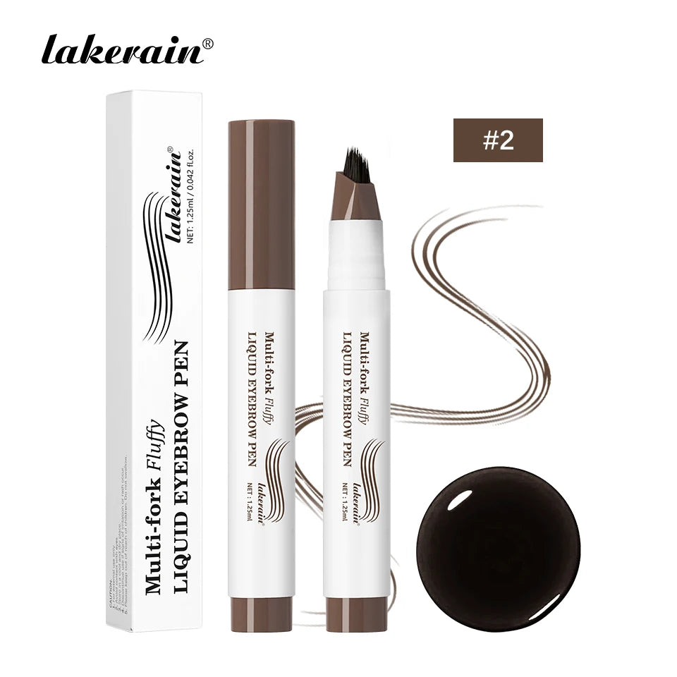 Waterproof Multi-Fork Liquid Eyebrow Pen for Natural Brows - 22