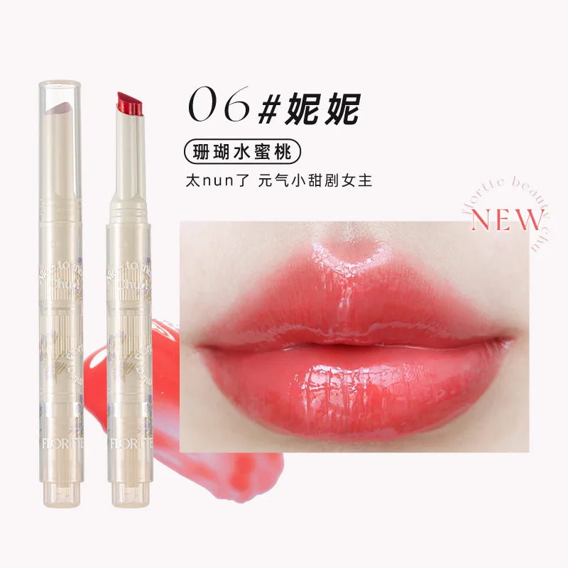 Mirror Shine Heart Shape Moisturizing Lipstick Pencil - 42