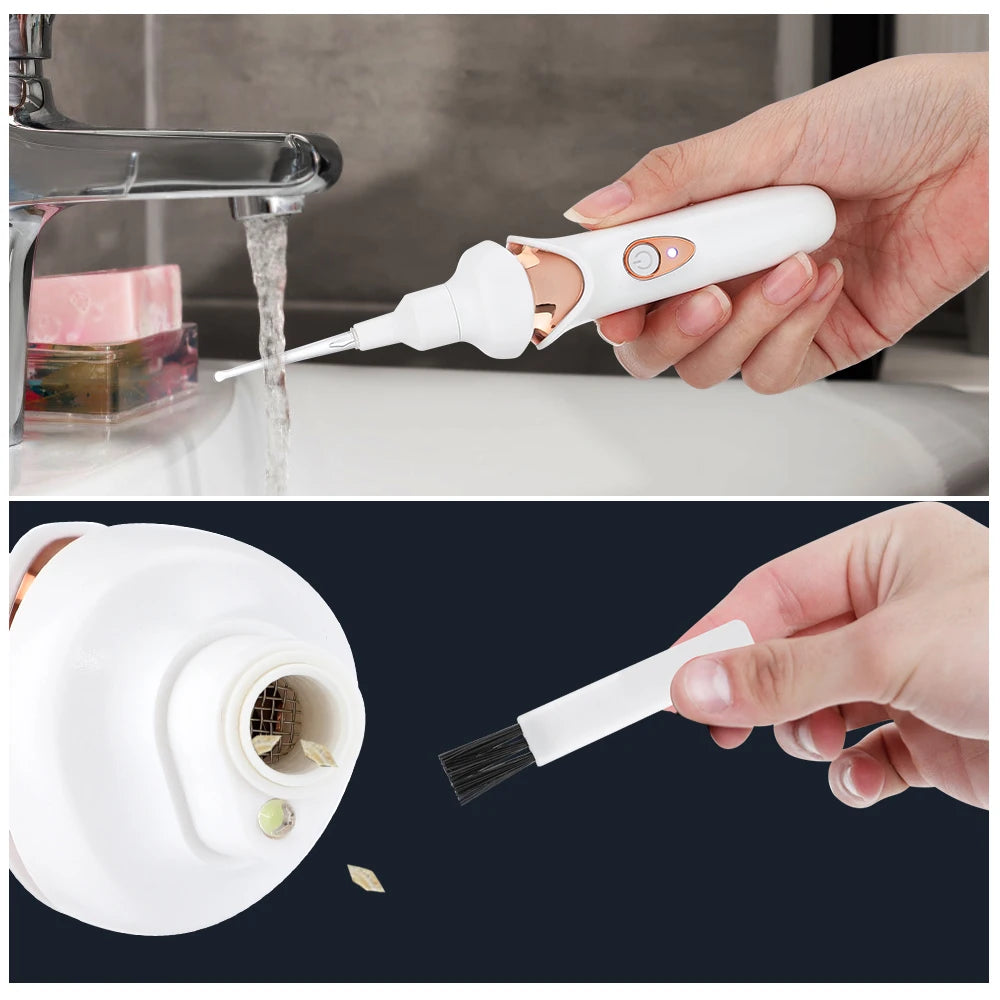 Electric LED Ear Wax Removal Suction Tool - 10