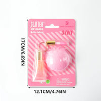 3-in-1 Color Changing Lip Gloss Set with Pearl Pendant