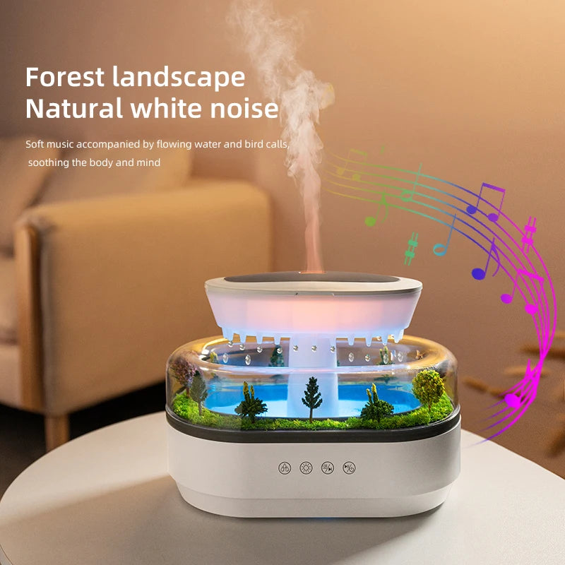 Raindrop Aromatherapy Humidifier with White Noise - 4