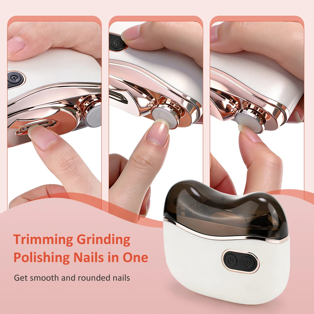 Automatic Electric Nail Clipper and Trimmer for All Ages - 19