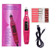 Portable Electric Nail File and Manicure Drill Kit